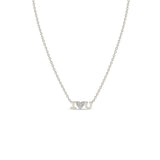 Itty Bitty I Love You Necklace with Diamond Heart