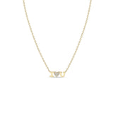 Itty Bitty I Love You Necklace with Diamond Heart