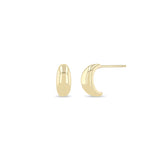 14k Small Aura Huggie Hoop Earrings