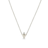 Diamond & Triangle Pyramid Necklace