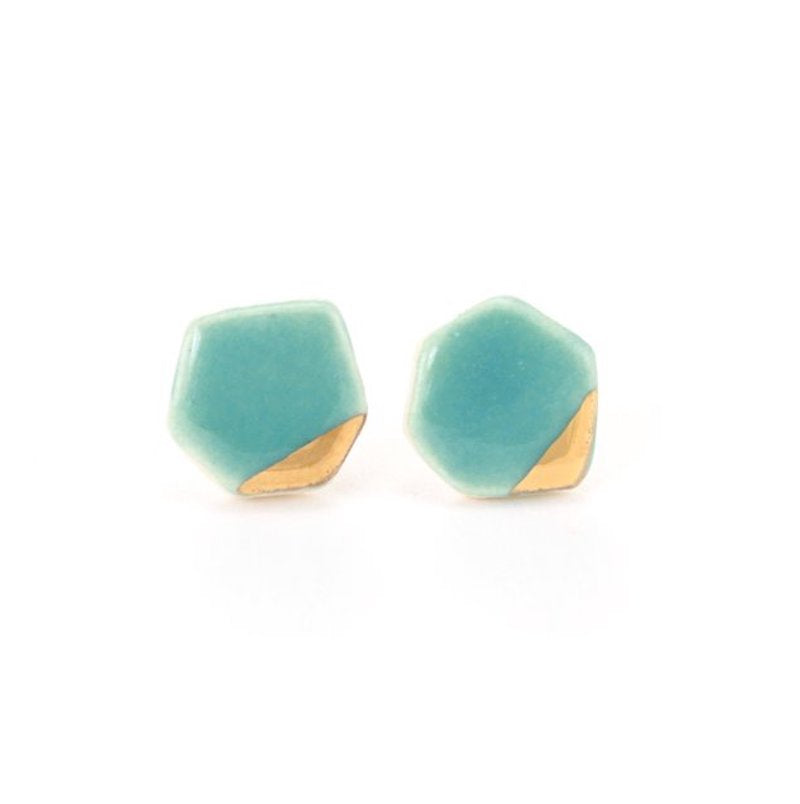 Porcelain Geo Studs