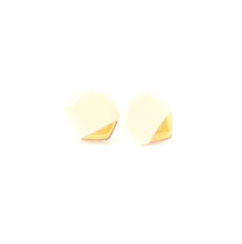 Porcelain Geo Studs