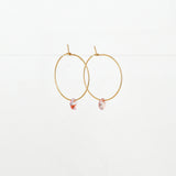 Large Petal Hoop Earrings