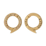 Small Round Dolce Vita Pave Charm Holder