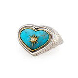 Mixed Metal Love Explosion Rainbow Flip Ring