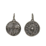 Christian Cross + Star "Know Thy Self" Charm