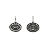 Oval Dog bone + "Amore" Charm
