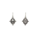 Tiny Skull + Flowers Charm