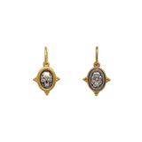 Tiny Skull + Flowers Charm
