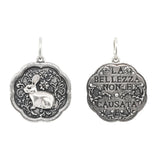 Medium Floral Rabbit Charm