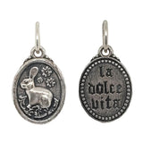 Baby Oval Rabbit Charm