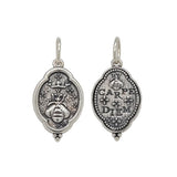 Elongated Medium Fancy Oval Queen Bee Charm