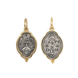 Elongated Medium Fancy Oval Queen Bee Charm