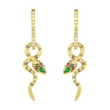 Double Sided Coiled Snake Charm