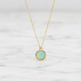 Gold-filled Chalcedony Necklace