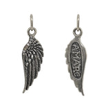 Large Feathered Wing Charm