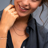 Classic Gigi White Resin Necklace