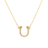 Reversible Turquoise Lucky Horseshoe Necklace