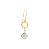 Labradorite Heart Briolette Earrings