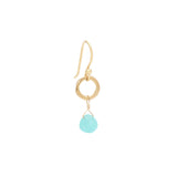 Amazonite Heart Briolette Earrings