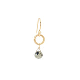 Pyrite Heart Briolette Earrings