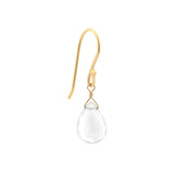 White Topaz Drop Earrings