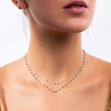 Classic Gigi White Resin Necklace