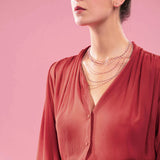 Classic Gigi Pink Resin Necklace