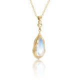 Blue Cloud Moonstone Pendant - memo