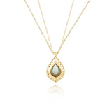 Mint Green Tourmaline Pendant Necklace