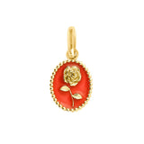 Coral Rose Pendant