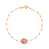 Fuchsia Rose Bracelet