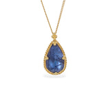 Rope Bezeled Tanzanite Necklace
