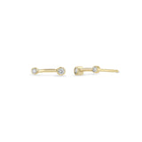 14k Short Barbell Studs