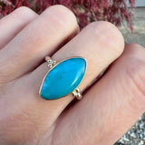 Peruvian Opal Marquis Ring