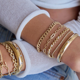 Large Curb Chain Bracelet