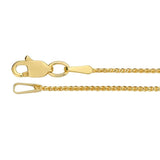 14k Gold 1mm DC Wheat Chain