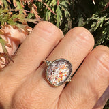 Titanium Quartz Clusters Ring
