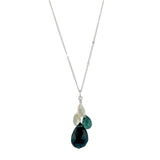 Kyanite, Prehnite, Quartz & Moonstone Cluster Necklace