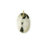 Large Oval Pyrite Charm