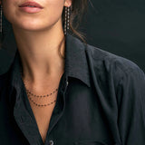 Classic Gigi Black Resin Necklace