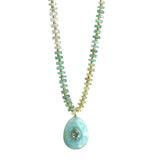 Aquamarine Heist Sparkle Pendant Necklace