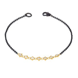 Silver Diamond Row Bracelet