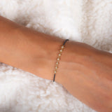 Silver Diamond Row Bracelet