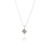 Diamond Silver Nights Charm Pendant
