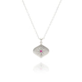 North Star Necklace Pink Sapphire
