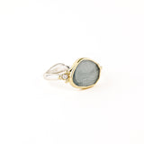Mini Aquamarine ring with Diamonds