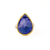 23.42 ct Blue Tanzanite Ring