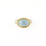 6.08 ct Oval Aquamarine Ring