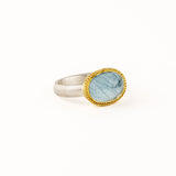 6.08 ct Oval Aquamarine Ring